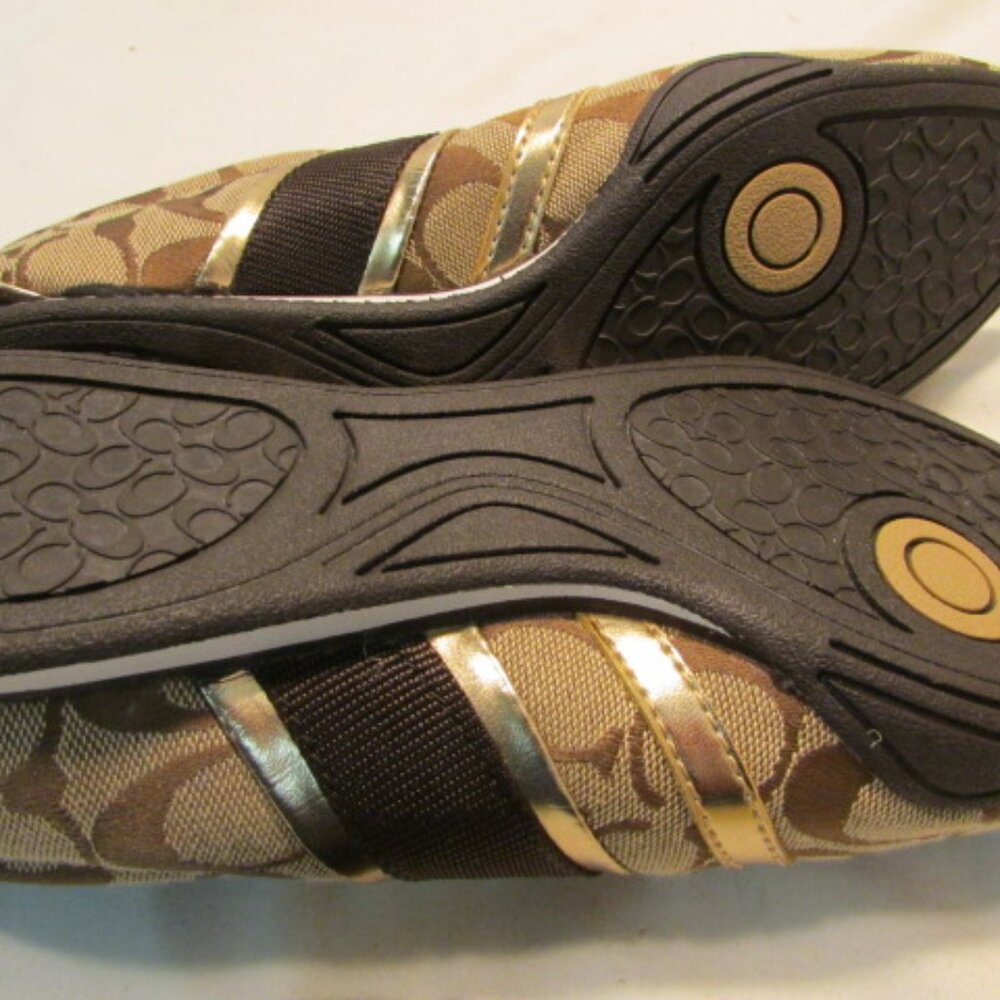 Coach Remonna Brown & Tan Signature Canvas Fashion Sneakers - Picture 12 of 15